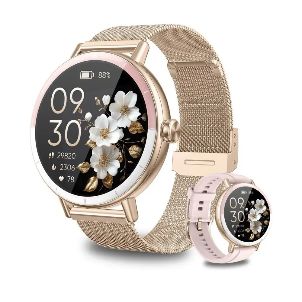 Smart Watches for Women Android/iPhone, IP68 Waterproof Fitness Tracker Pink